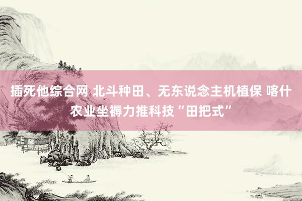 插死他综合网 北斗种田、无东说念主机植保 喀什农业坐褥力推科技“田把式”