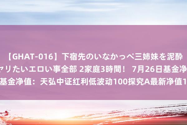 【GHAT-016】下宿先のいなかっぺ三姉妹を泥酔＆淫媚オイルでキメて、ヤリたいエロい事全部 2家庭3時間！ 7月26日基金净值：天弘中证红利低波动100探究A最新净值1.5093，涨0.09%