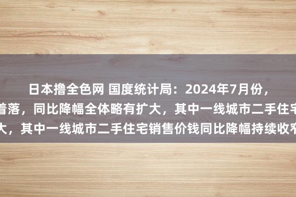 日本撸全色网 国度统计局：2024年7月份，商品住宅销售价钱环比着落，同比降幅全体略有扩大，其中一线城市二手住宅销售价钱同比降幅持续收窄