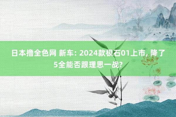 日本撸全色网 新车: 2024款极石01上市, 降了5全能否跟理思一战?